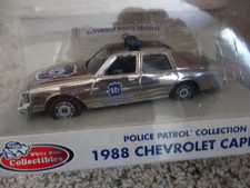 Chevrolet Police Vehicles Chrome 1988 Chevrolet Caprice White Rose Sealed 1/43rd