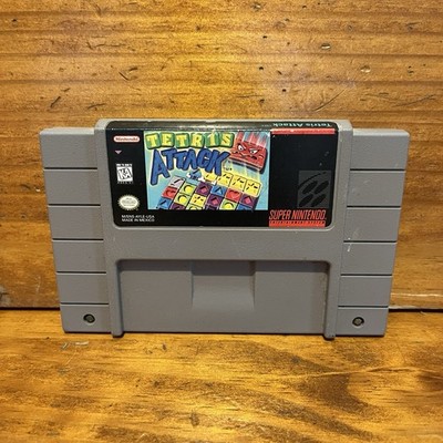 Tetris Attack Super Nintendo SNES Classic Puzzle Video Game