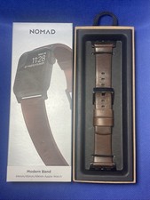 Nomad Apple Watch Modern Band Brown Leather 44mm 45mm 46mm 49mm
