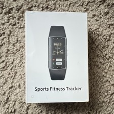 Sports Fitness Tracker Watch Heart Rate Pedometer Black iOS/Android