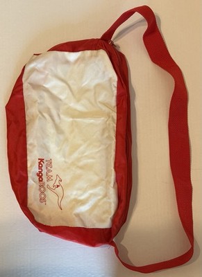 Vintage Rare Kangaroos Roos Shoes Travel Bag Red/White Hard to Find!!