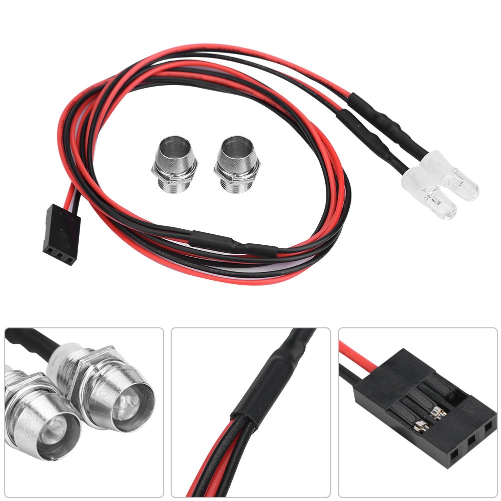 2PCS 5mm Headlights RC Accessory LED Lights For 1/10 M Drift Car Vehicle|.
