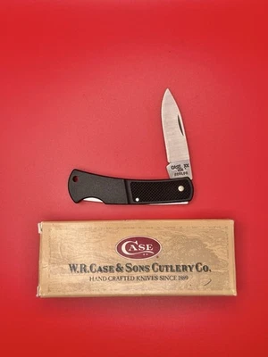 NEW VINTAGE CASE XX KNIFE - BLACK CALIBER LOCKBACK #156 - 3" CLOSED - - Image 1 of 3
