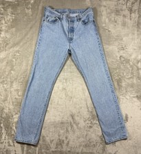 LEVIS 501 XX Jeans Womens Size 29x32 Blue Button Fly Denim Light Wash Casual