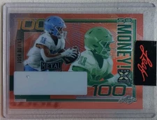 JOSH DOWNS 1/1 ORANGE 100 MONEY 2023 Leaf Metal Rookie Production Proof 1of1 RC
