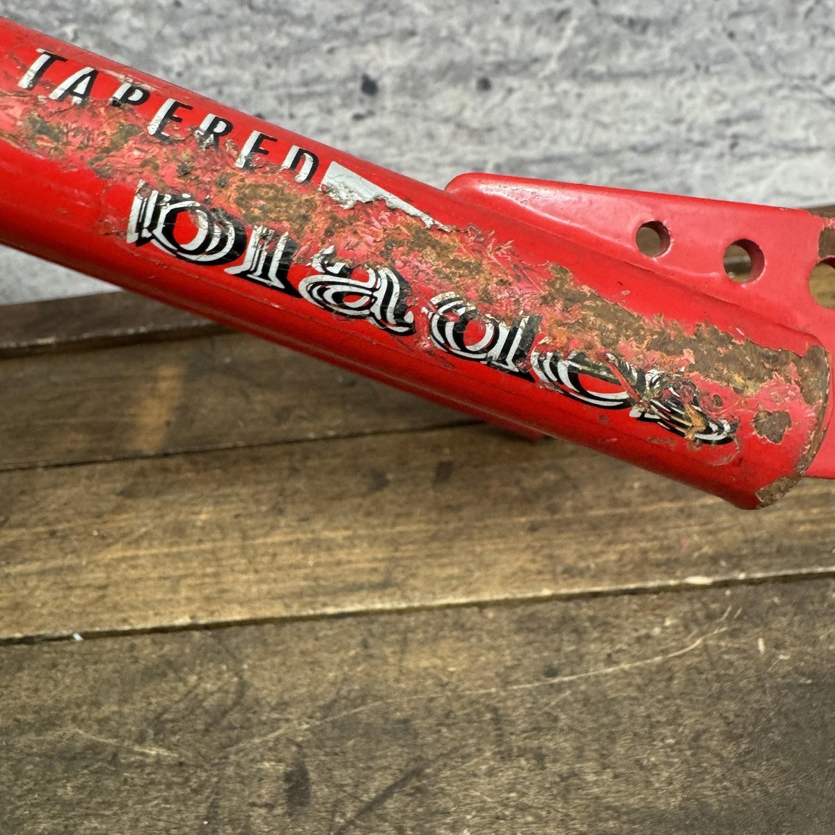 Vintage Schwinn BMX Fork 20in 1 In Threaded 1980s Red Steel
