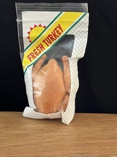 Vtg Tyco Kitchen Littles Turkey in Bag Barbie Dollhouse Doll Food Grocery Dinner