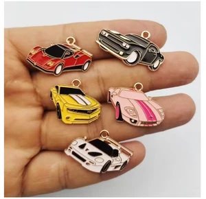 50pcs Charm en métal cartoon DIY boucles d'oreilles porte-clés Pendentif Collier