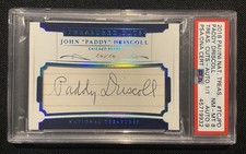 2018 Panini National Treasures PADDY DRISCOLL AUTO 1/1 Cut Signature Legends SP