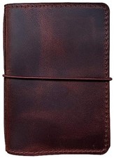 Travelers Notebook Cover with Inner Pockets, Card Slots and Pen Holder A6