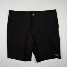 Pelagic Shorts Mens 40 Black Performance Hybrid Fishing Stretch Utility Pocket