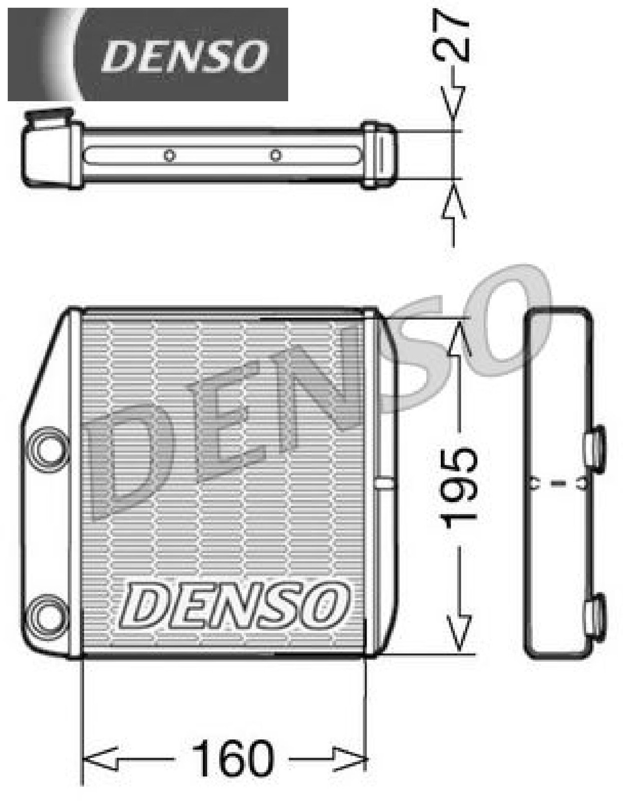 Denso Wärmetauscher, Innenraumheizung Drr09075 - Bild 4