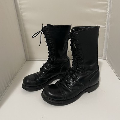 Corcoran Original Leather Black Jump Boots Men's 5 M (Women s 6 1/2) USA