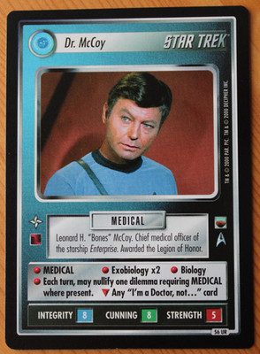 Star Trek CCG - The Trouble With Tribbles - Dr. McCoy - 56UR