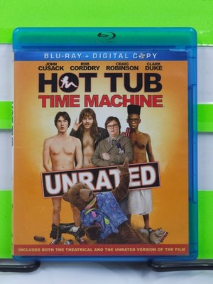 HOT TUB TIME MACHINE UNRATED JOHN CUSACK CRAIG ROBINSON SINGLE DISC BLU RAY