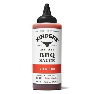 (Pack of 6) Kinders BBQ Sauce Mild Squeeze Bottle 15.5 Fl Oz