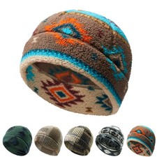 Winter Soft Watch Skull Cap Windproof Warm Polar Fleece Beanie Hat for Men Women