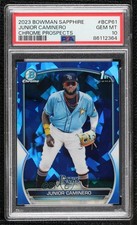 2023 Bowman Sapphire Edition Chrome Prospects Junior Caminero PSA 10 GEM MT 0ws1