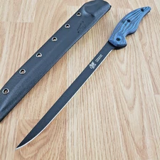 Camillus Cuda Kitchen Knife 9" Carpenter 40A Steel Fillet Blade Micarta Handle