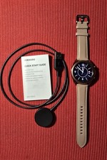 Samsung Galaxy Watch3 41mm Edelstahlgehäuse mit Lederarmband in Mystic Bronze