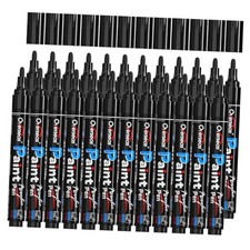 Black Acrylic Paint Markers Pens Set - 24 Pack Acrylic Permanent black