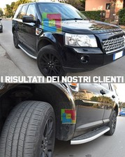 PEDANE LATERALI LAND ROVER FREELANDER 2 2007+ SOTTOPORTA IN ALLUMINIO / ABS