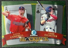 2022 Bowman Draft - Blackjack Chase Delauter, Justin Campbell #BJ-8 (RC)