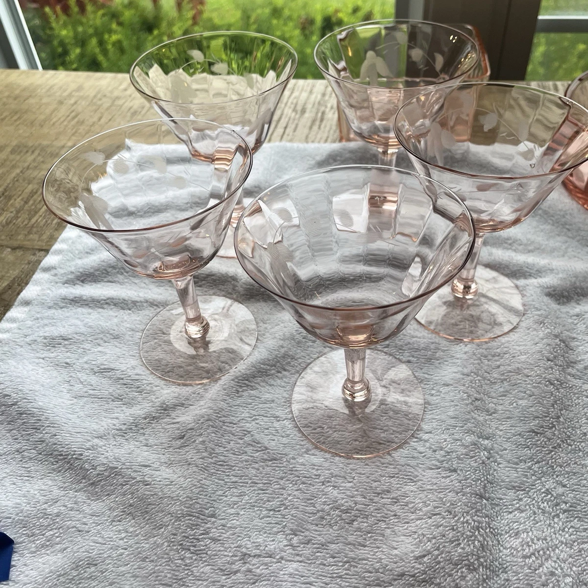 クリアランスDepression Glassディプレッションシャーベットグラス6 depression glass stemware products for sale | eBay