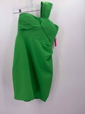 Pre-Owned Vince Camuto Green Size 2 One Shoulder Short Sleeveless Dress