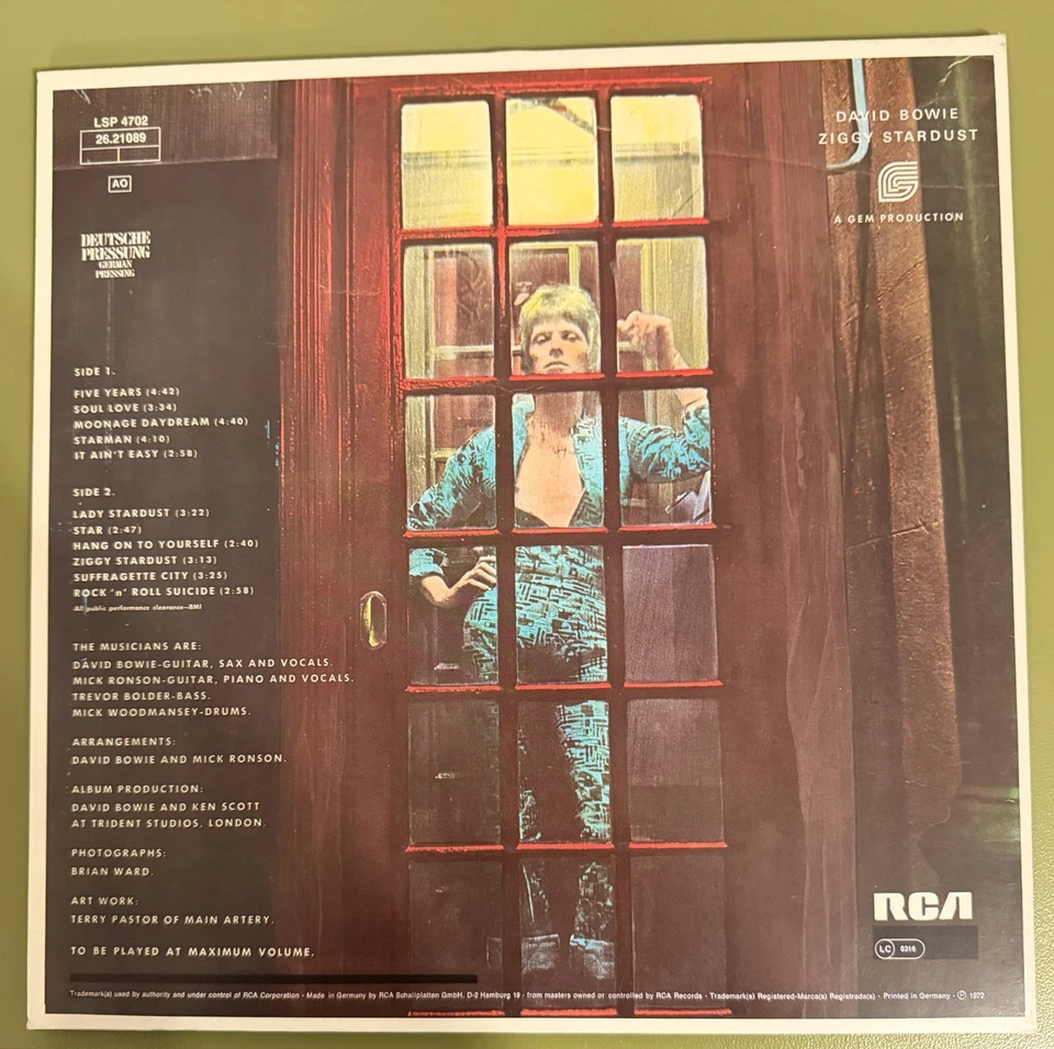 David Bowie The Rise and Fall of Ziggy Stardust and the Spiders from Mars · Lp, Foto 2 von 4