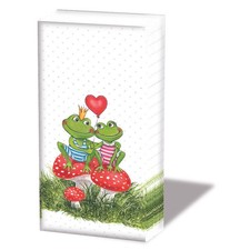Taschent&uuml;cher Frogs in love