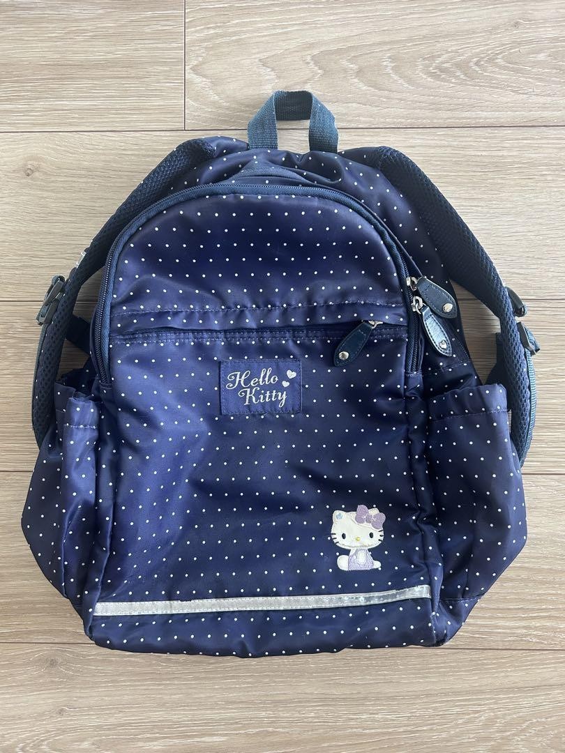 Hello Kitty Navy Polka Dot Backpack for Kids and Teens