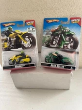Hot Wheels Lot 2x Speed Cycles Mad Fast / Road Roller E73.