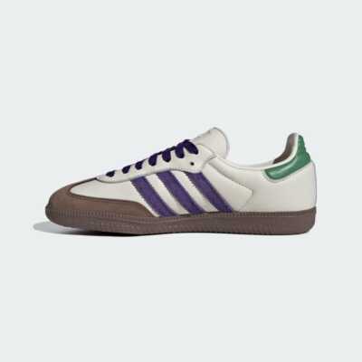 ID8349 adidas Originals Samba OG Off White Collegiate Purple