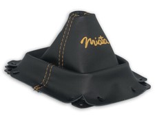 For Mazda Mx-5 Miata Na 89-98 Gear Shift Boot Gaiter Leather Embroidery Beige