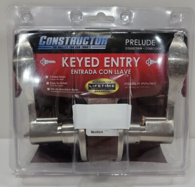 Constructor CON-PRE-SN-ET Prelude Entry Keyed Lock, Satin Nickel. New
