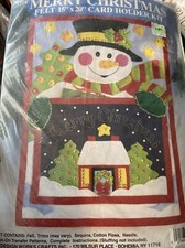 Merry Christmas Felt Card Holder kit