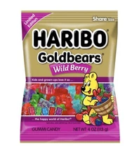 Haribo Goldbears Wild Berry Gummi Candy 4Oz 12ct