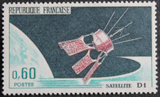 Timbre - FRANCE - Satellite D1 - 1966 - Neuf ** - YT1476