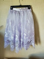 Chi Chi Lilac Embroidered Heart Lace Cheyenne Skirt Set