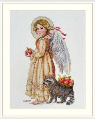 Merejka Cross stitch kit Merejka Its Apple Picking Time K-259A
