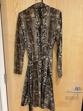 Snake Print Wrap Dress in size 12 Office Work Holiday