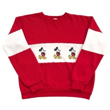 Vintage 80 s Mickey Mouse Sweatshirt Size Small Logo
