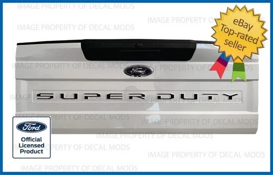 2021 Ford F250 Super Duty TAILGATE Letters Insert Decals Stickers Inlays Truck - Image 2 of 2
