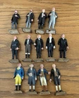 Vintage Louis MARX Lot of 13 US Presidents Plastic Toy Figures 2.5” Lot NICE!