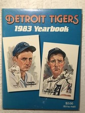 1983 DETROIT Tigers Yearbook GEHRINGER Greenberg TRAMMELL Whitaker SPARKY Morris
