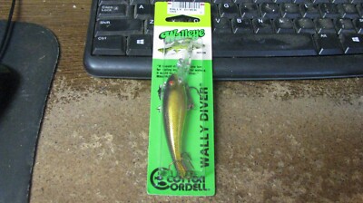 Cotton Cordell Suspending Wally Diver Leurre de pêche Tigre jaune/marron