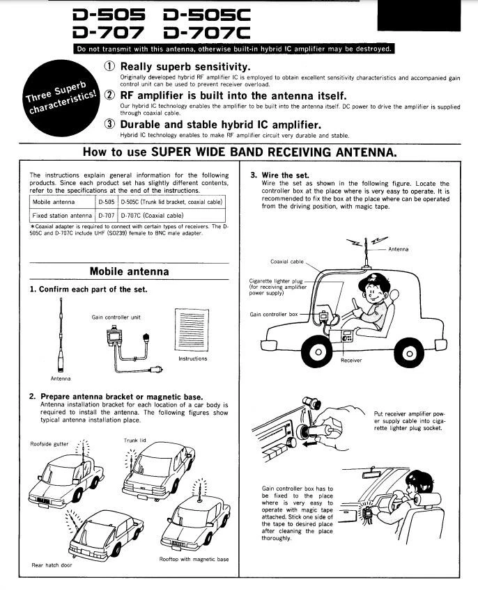 Controlador de ganancia DIAMOND para amplificador de recepción SUPER VOICE incorporado (¡RARO!) Foto 2 de 4