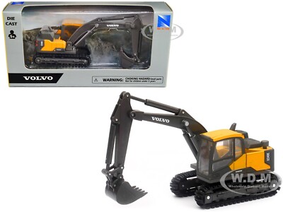 VOLVO EC140E TRACK-TYPE EXCAVATOR YELLOW DIECAST MODEL BY NEW RAY 32113