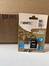 EMTEC Gold Memory 16GB Micro SD Cards W/Adapters